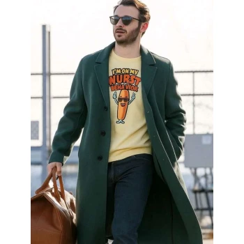 Kevin Jonas A Very Jonas Christmas Movie Green Coat