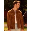 Kevin Jonas Camp Rock 3 Brown Leather Jacket