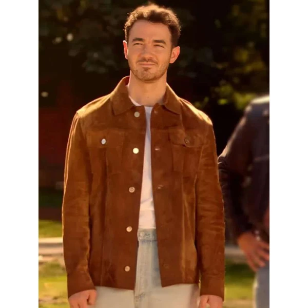 Kevin Jonas Camp Rock 3 Brown Leather Jacket