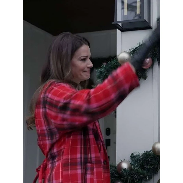 Kimberley Sustad Merry Christmas Ted Cooper Plaid Coat