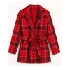 Kimberley Sustad Merry Christmas Ted Cooper Plaid Coat