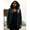 Kirby Howell-Baptiste The Sandman S02 Leather Coat