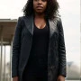 Kirby Howell-Baptiste The Sandman S02 Leather Coat