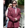 Kris Jenner The Kardashians Maroon Blazer