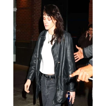 Kristen Stewart Manhattan 2025 Leather Jacket