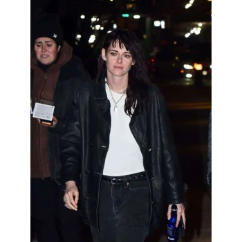 Kristen Stewart Manhattan 2025 Leather Jacket
