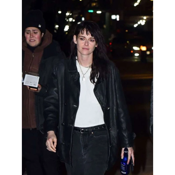 Kristen Stewart Manhattan 2025 Leather Jacket
