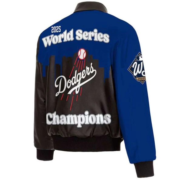 LA Dodgers Champions 2025 Leather Jacket