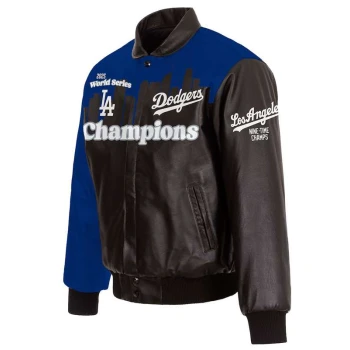 LA Dodgers Champions 2025 Leather Jacket