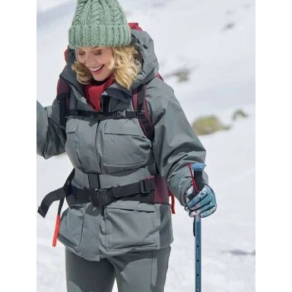 Laci J Mailey An Alpine Holiday Grey Jacket