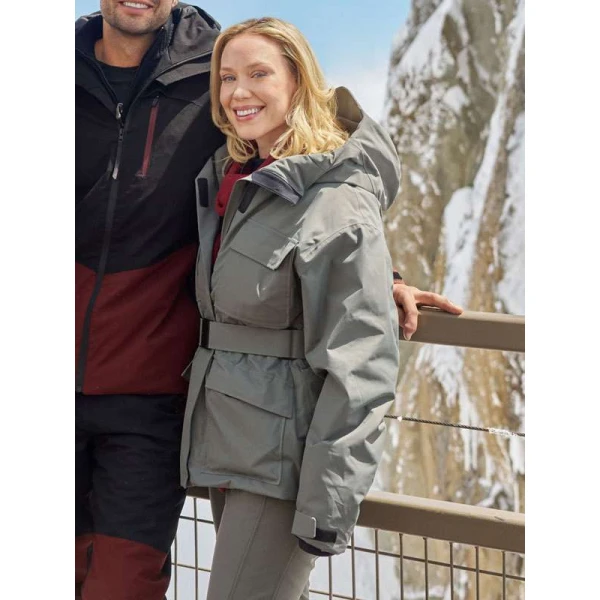 Laci J Mailey An Alpine Holiday Grey Jacket