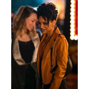 Laila Jackson Murder in a Small Town S02 Brown Leather Jacket