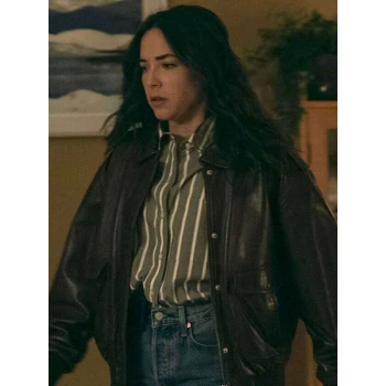 Lala Dominguez NCIS Origins Bomber Leather Jacket