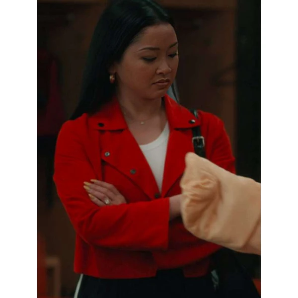 Lana Condor Elsbeth Red Jacket