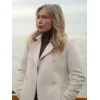 Lauren Vandenbrook Hudson and Rex White Wool Coat