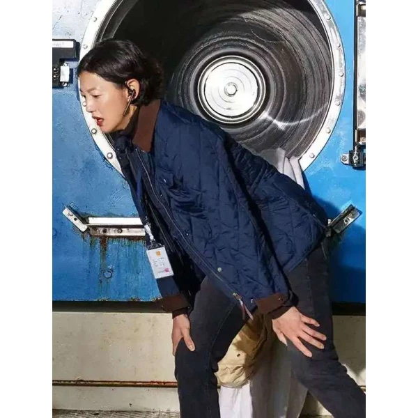 Lee El Queen Mantis Blue Quilted Jacket