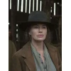 Lena Headey The Abandons Brown Coat