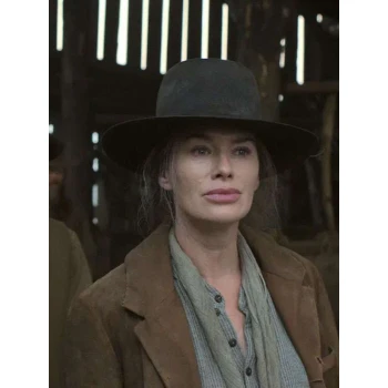 Lena Headey The Abandons Brown Coat