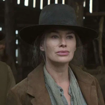 Lena Headey The Abandons Brown Coat