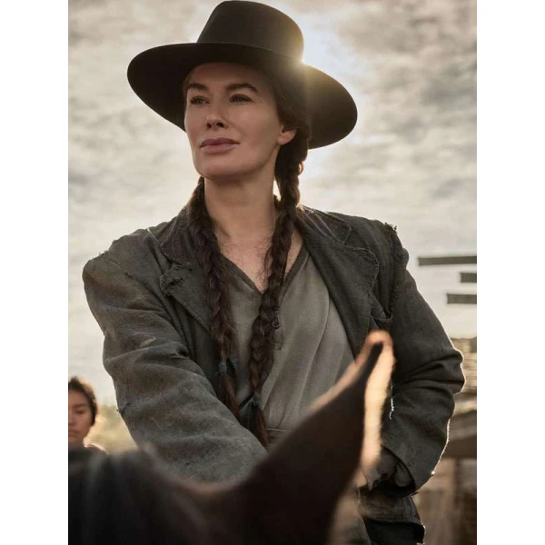 Lena Headey The Abandons Grey Coat