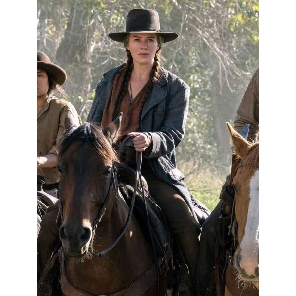 Lena Headey The Abandons Grey Coat