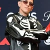 Lenny Tavárez MTV Awards Skeleton Leather Jacket Lenny Tavárez MTV Awards Skeleton Leather Jacket