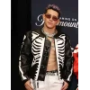 Lenny Tavárez MTV Awards Skeleton Leather Jacket