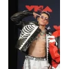 Lenny Tavárez MTV Awards Skeleton Leather Jacket