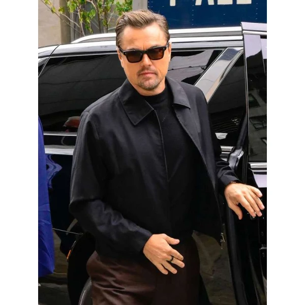 Leonardo DiCaprio 2025 Black Cotton Jacket