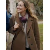 Leslie Mann Poetic License Brown Wool Coat