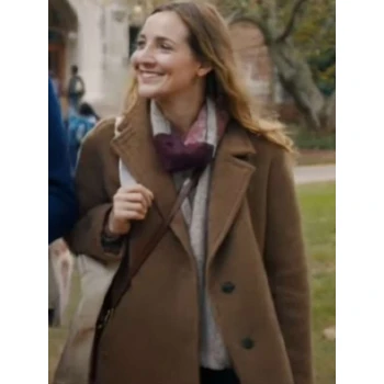 Leslie Mann Poetic License Brown Wool Coat