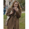 Leslie Mann Poetic License Brown Wool Coat