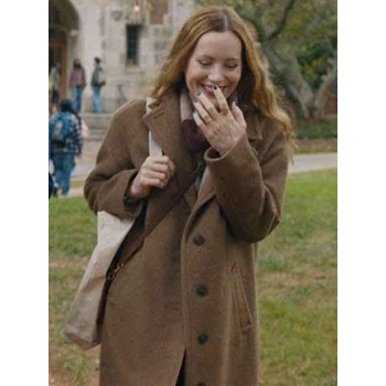 Leslie Mann Poetic License Brown Wool Coat