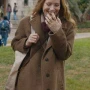 Leslie Mann Poetic License Brown Wool Coat