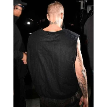 Los Angeles Justin Bieber Black Vest