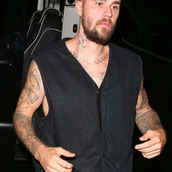 Los Angeles Justin Bieber Black Vest