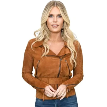 Los Angeles Madison LeCroy Brown Leather Jacket
