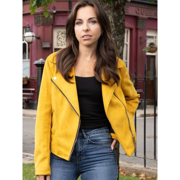 Louisa Lytton EastEnders Yellow Leather Jacket