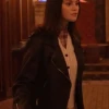 Mabel Mora Brown Stylish Leather Jacket from Only Murders Mabel Mora Brown Stylish Leather Jacket from Only Murders