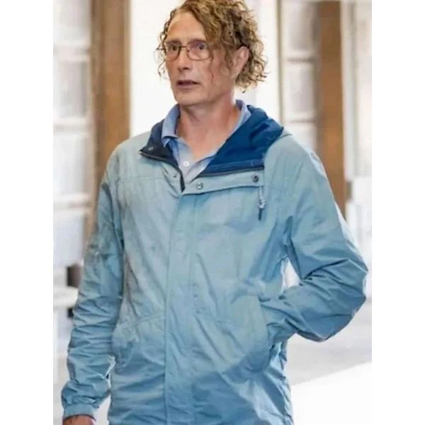 Mads Mikkelsen The Last Viking Blue Jacket