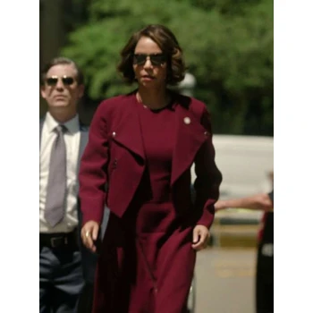 Mae Silver Boston Blue Maroon Jacket