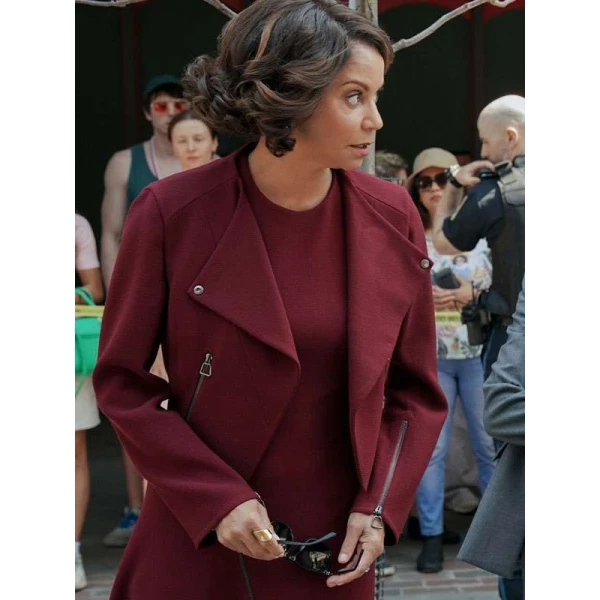 Mae Silver Boston Blue Maroon Jacket