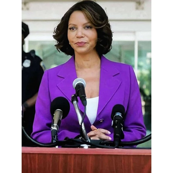 Mae Silver Boston Blue Purple Blazer