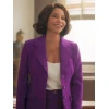 Mae Silver Boston Blue Purple Blazer