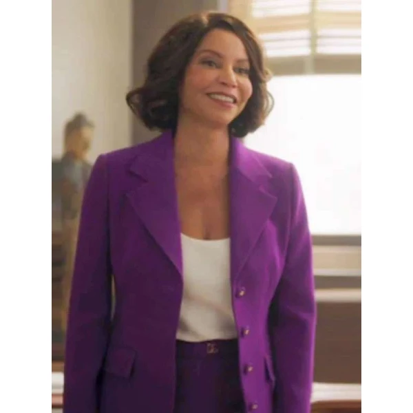 Mae Silver Boston Blue Purple Blazer