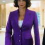 Mae Silver Boston Blue Purple Blazer