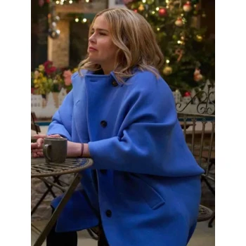 Mae Whitman The Twelve Dates Til Christmas Blue Coat