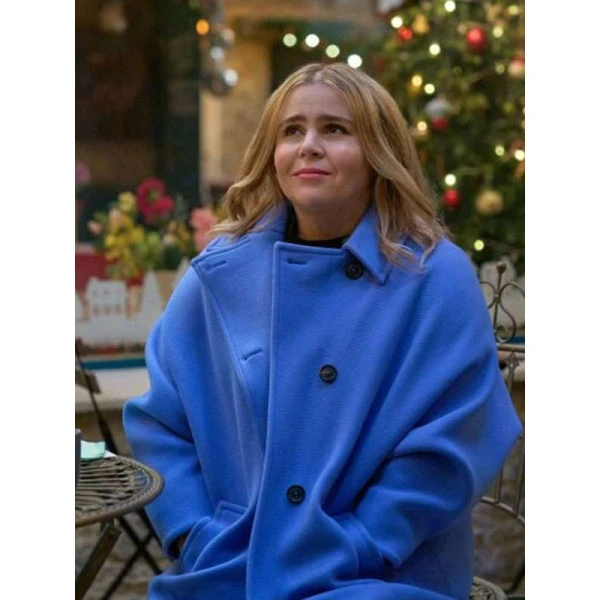 Mae Whitman The Twelve Dates Til Christmas Blue Coat