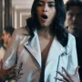 Maia Jae Gen V White Leather Jacket