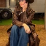 Marcela Nery Cowboy Park Barretos Leather Coat